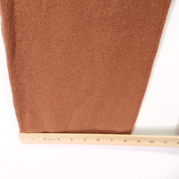 Naadam Cashmere Coffee Yarn Pant Size XXS Wide Leg Brown Soft Luxury Drawstring - Picture 9 of 13